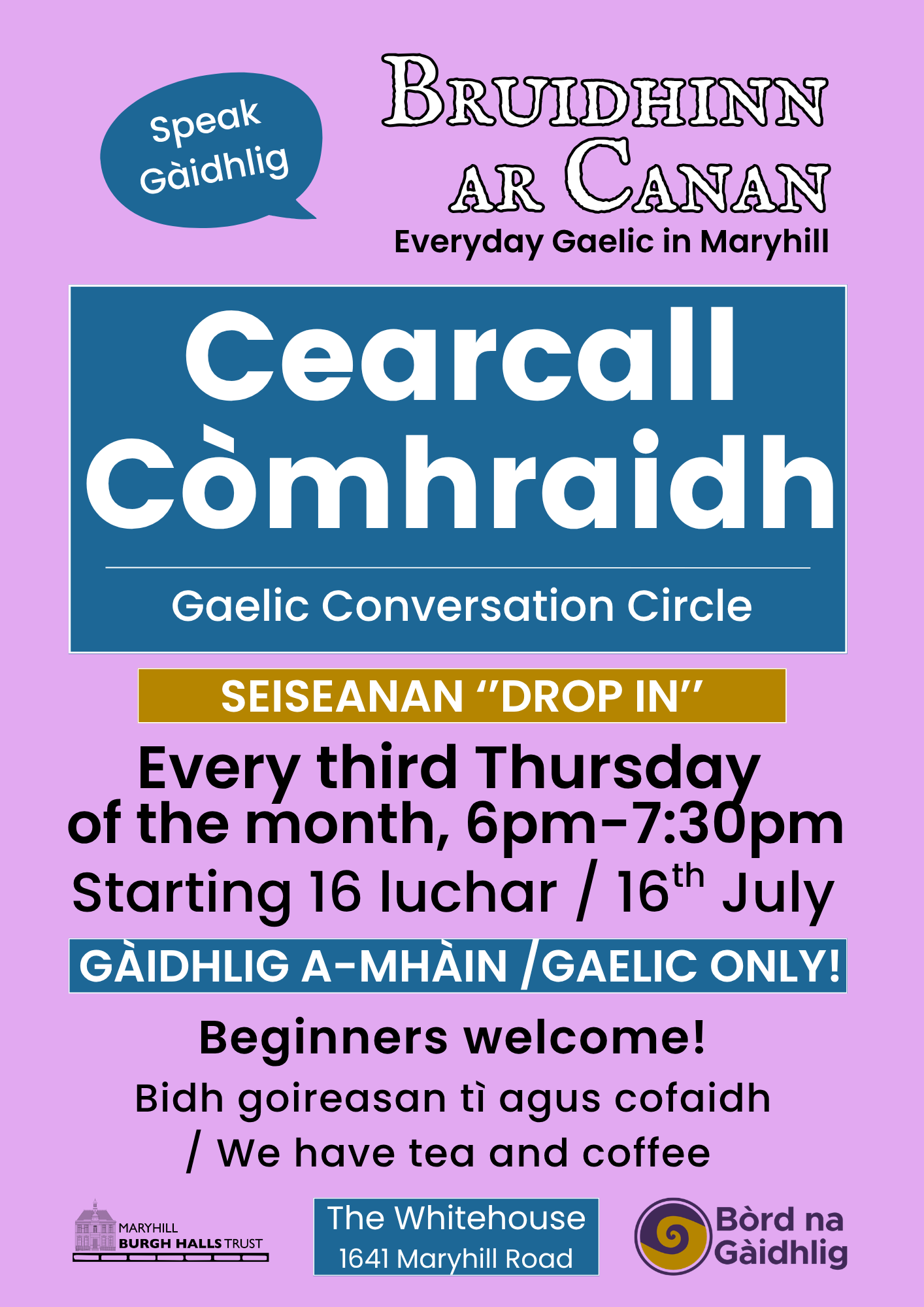 Cearcall Còmhraidh / Gaelic Conversation Circle