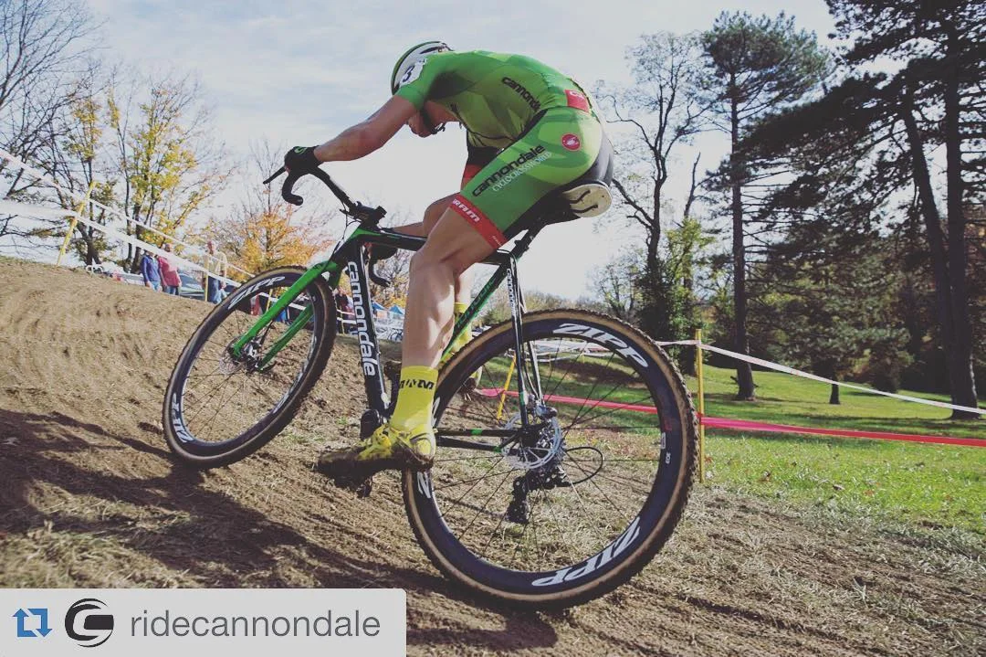 #Repost @ridecannondale
・・・
Flashback to racing in short sleeve skin suits under blue skies. This weekend @cdalecxworld will descend upon the Cyclocross World Championships in Zolder, Belgium. Rain in the forecast could mean that a technical and muddy course lie ahead. http://ift.tt/1nUhyOg