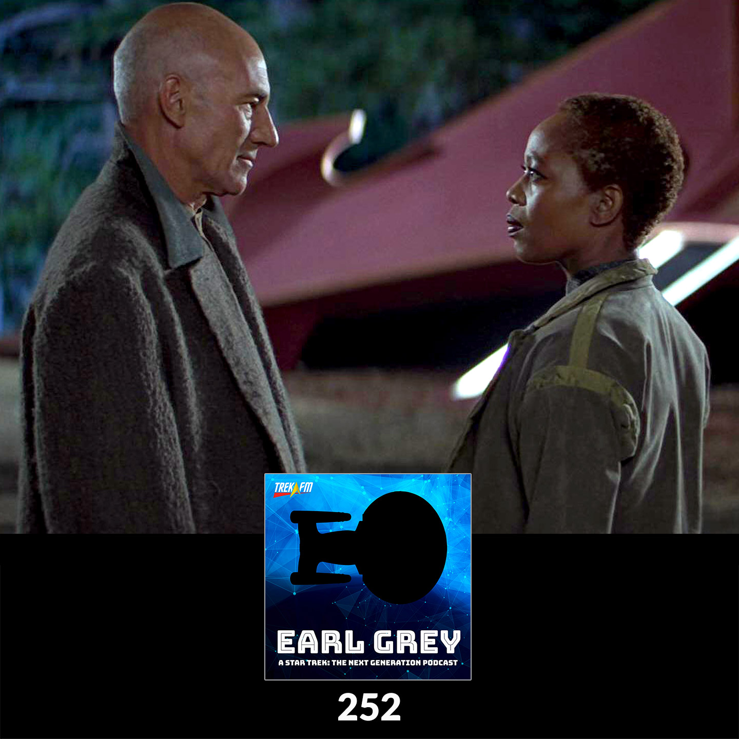 Earl Grey 252: Reflective Strip on His Jacket