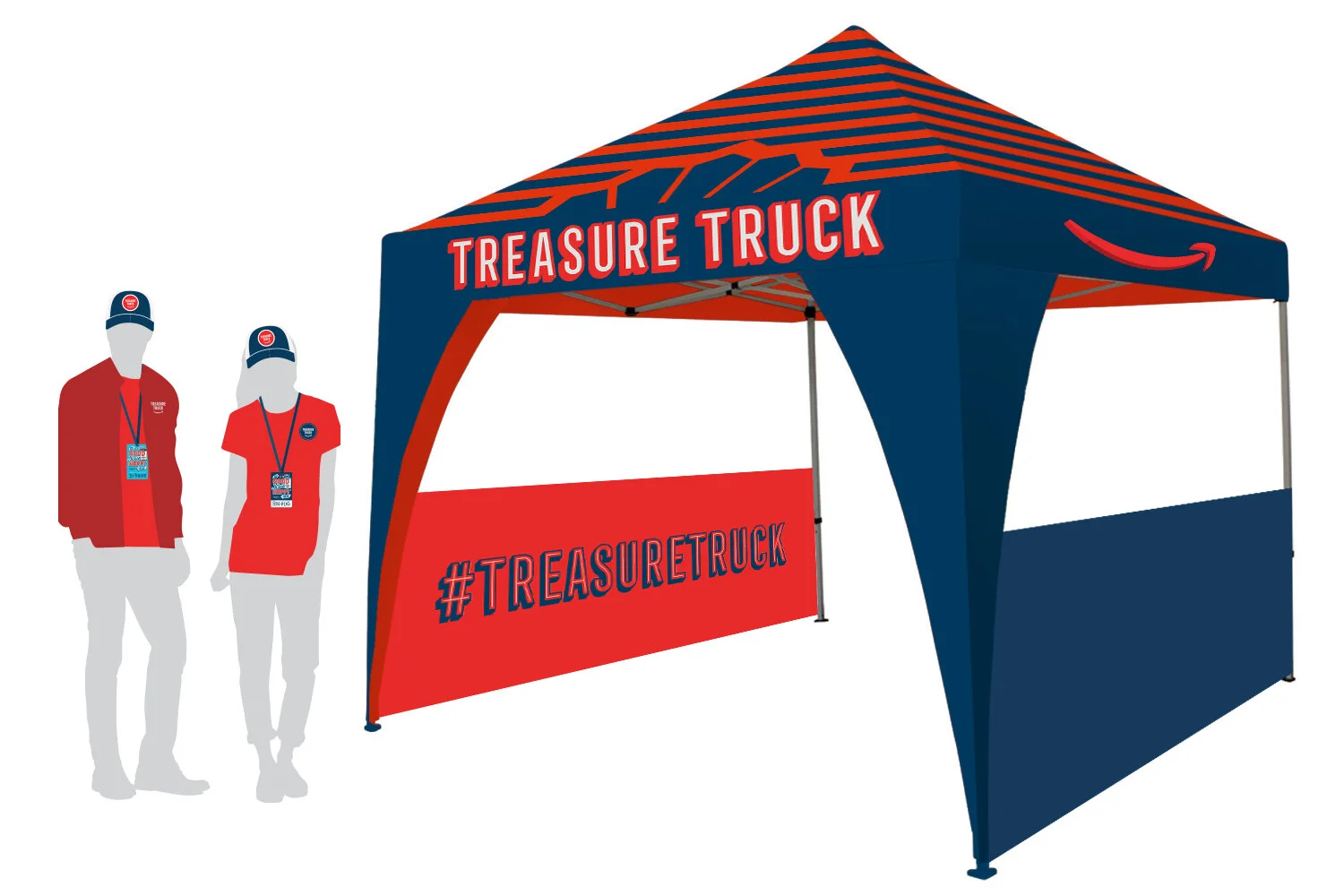 Treasure Truck tent and uniforms