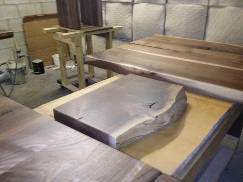 A photo of our finishing room today.