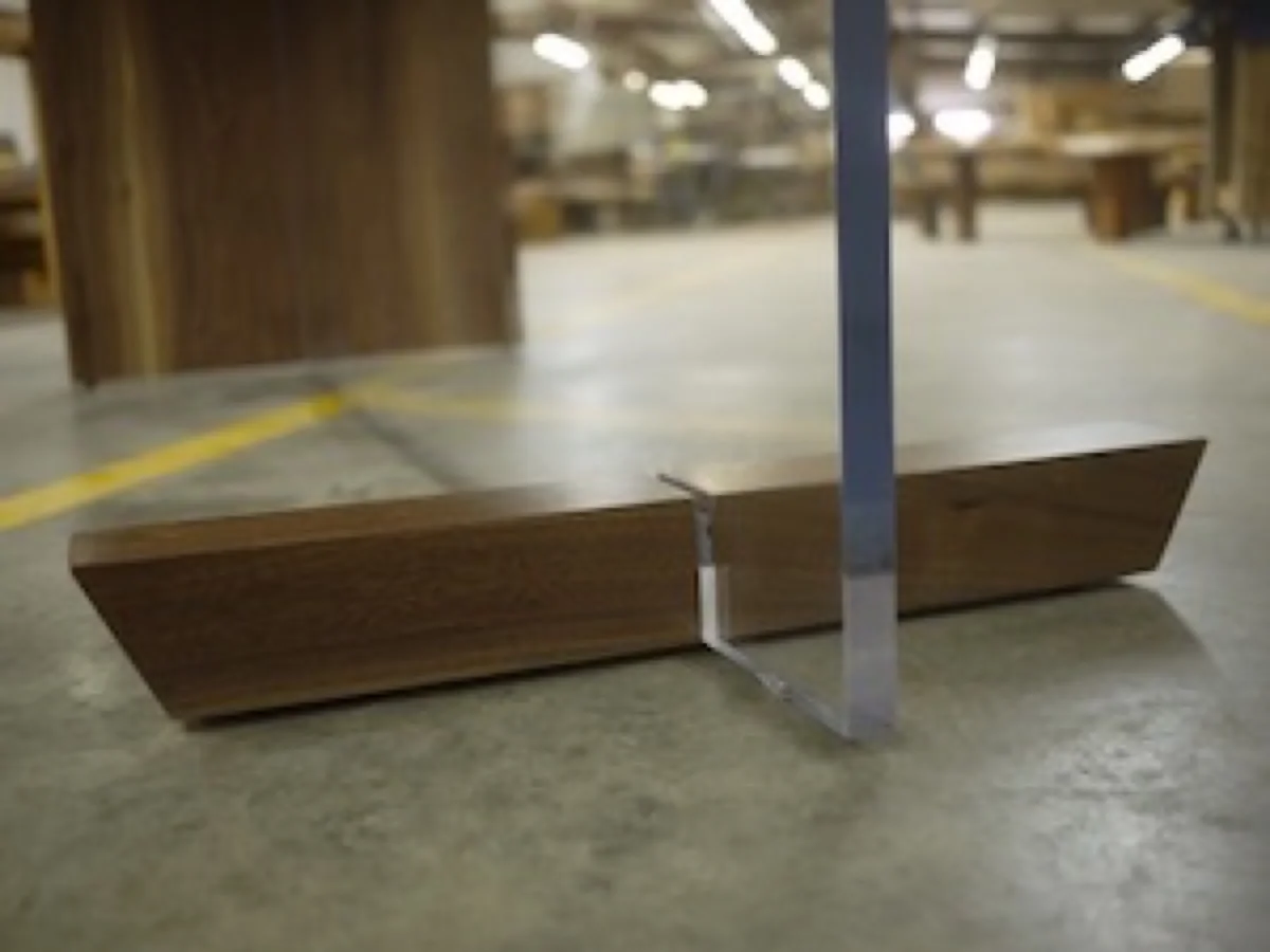 walnut acrylic dining