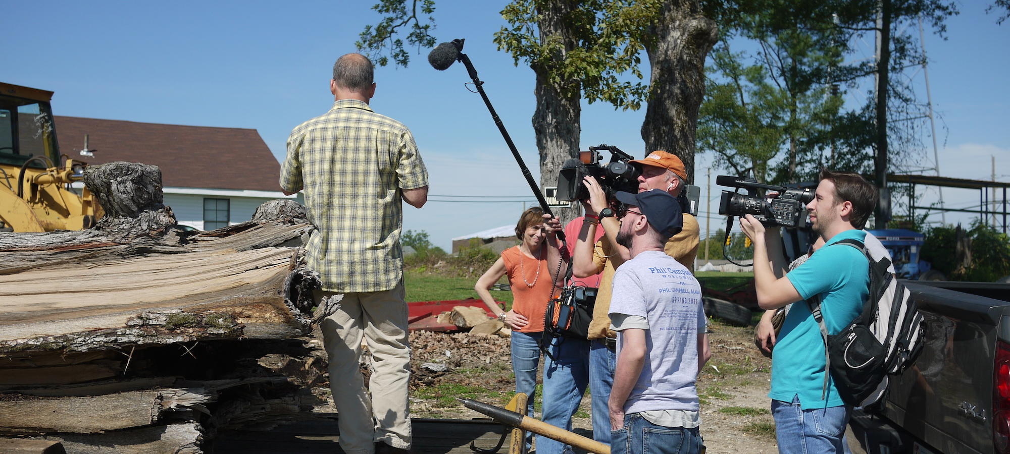 2011 - Oprah film crew documenting "Tree to Table" fund raising efforts.