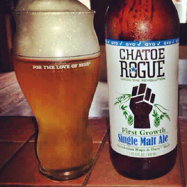 Chatoe Rogue Single Malt Ale vía @aibonitobeergarden en Instagram