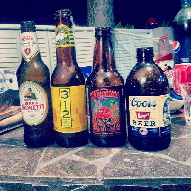 Birra Moretti, 312, Tangerine y Coors Banquet vía José Rosa en Facebook