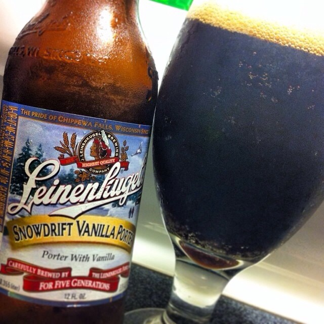 Leinenkugel's Snowdrift Vanilla Porter vía @apaman8 en Instagram