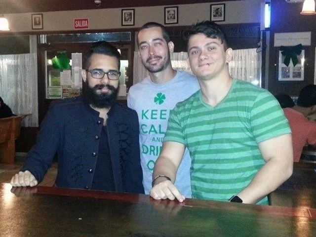 De izq a der: Julio Ramos, Gustavo Franceschini, Ricardo Tricoche