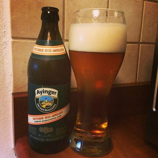 Ayinger October-Fest Marzen vía @ramonesbrew en Instagram
