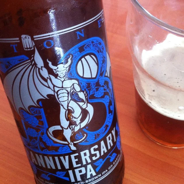Stone 18 Anniversary IPA vía @apaman8 en Instagram
