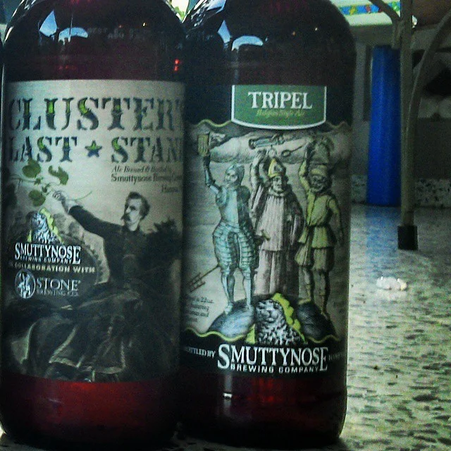 Smuttynose/Stone Cluster's Last Stand IPA Smuttynose Tripel vía @Cracker8110 en Instagram