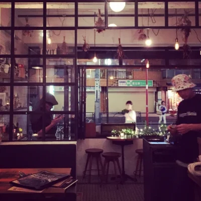 Interior by night