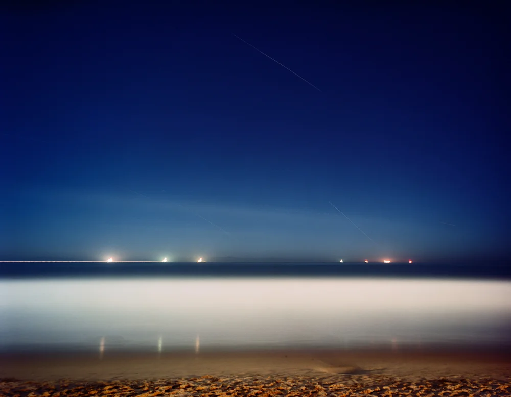 Seven Oil Platforms Off the Coast, Sixty Minutes, Carpentira, California, 2012