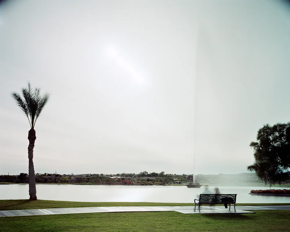 Watching the Fountain Together for Thirty Minutes, Site of Proposed Orme Dam Lakefront Property, Fountain Hills, Arizona, 2010