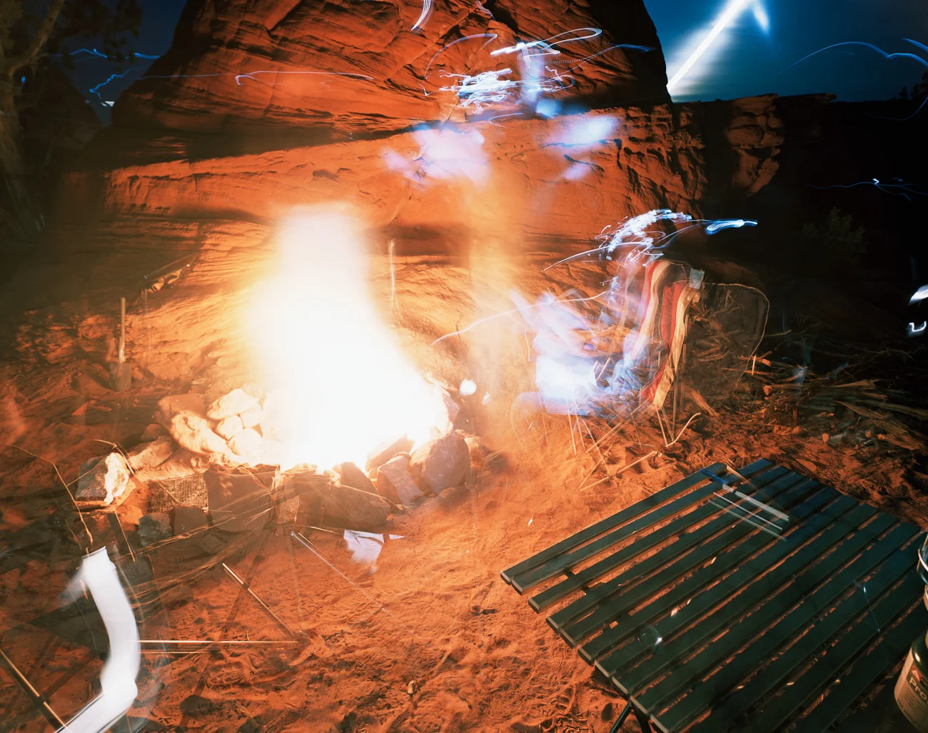 Reading Duino Elegies by the Fire, Paria Plateau, Arizona