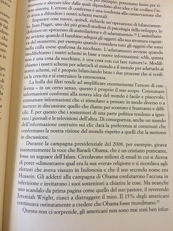Facebook, Fake-News, algoritmi e... bolla dei filtri. Appunto