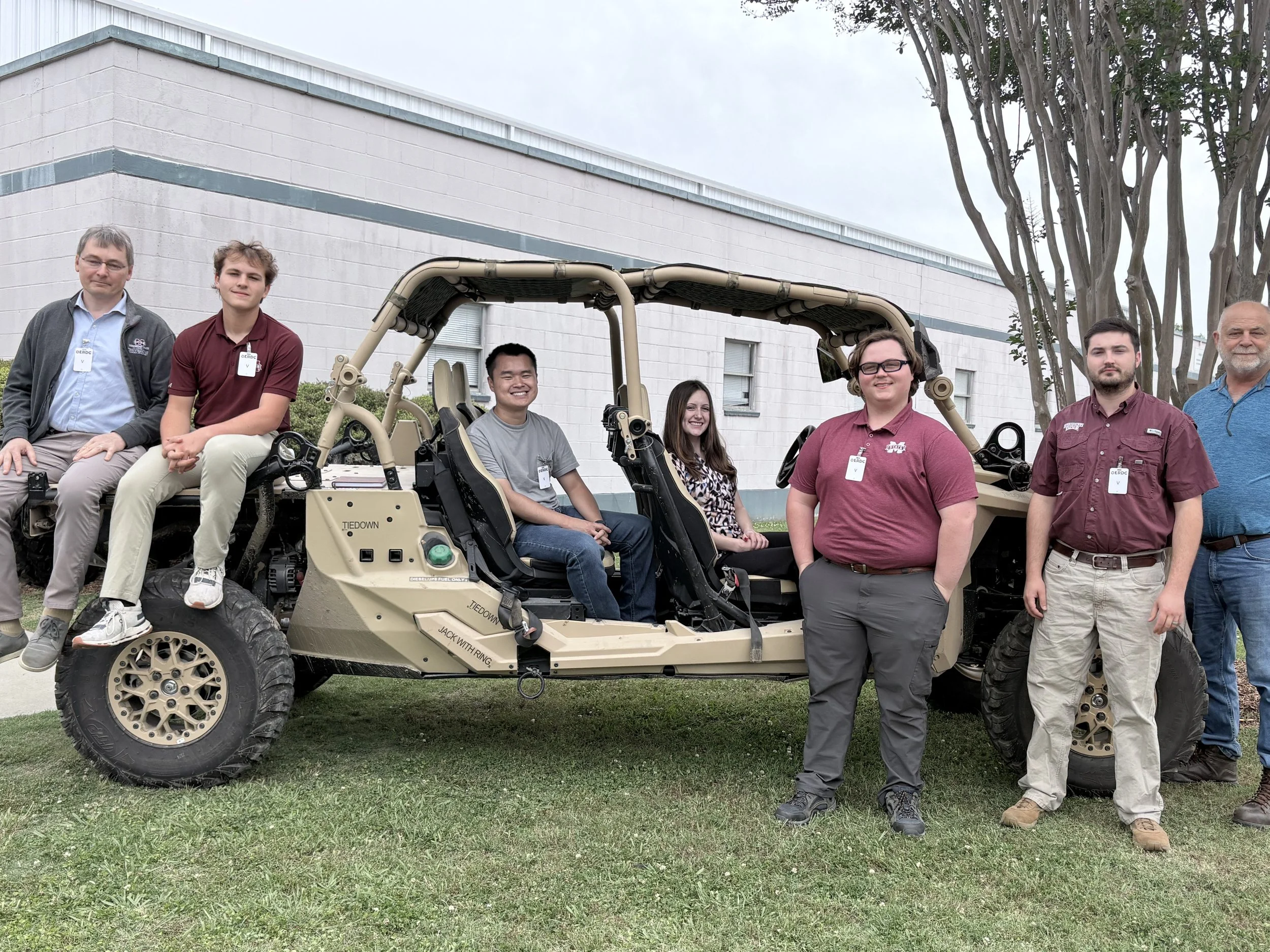 ISTVS Mississippi State University Student Chapter Visits U.S. Army ERDC Mobility Systems Branch