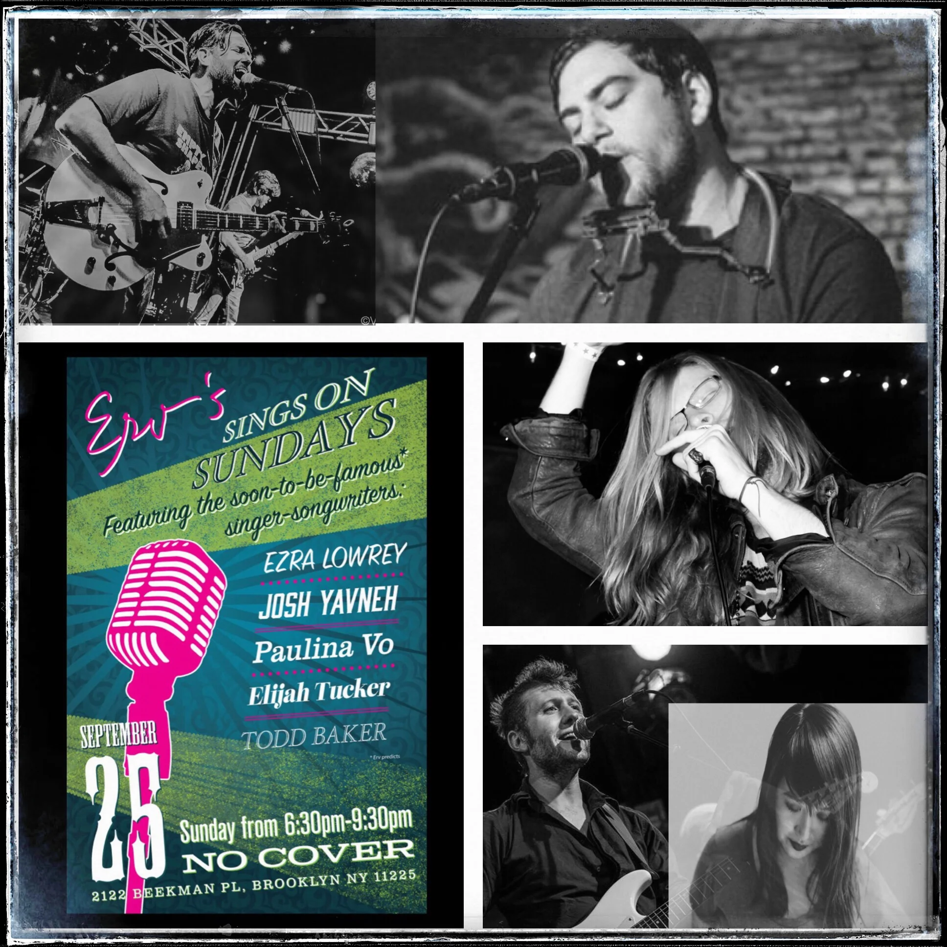 Erv's Sings on Sundays: Paulina Vo, Josh Yavneh, Ezra Lowrey, Elijah Tucker, and Todd Baker at Erv's