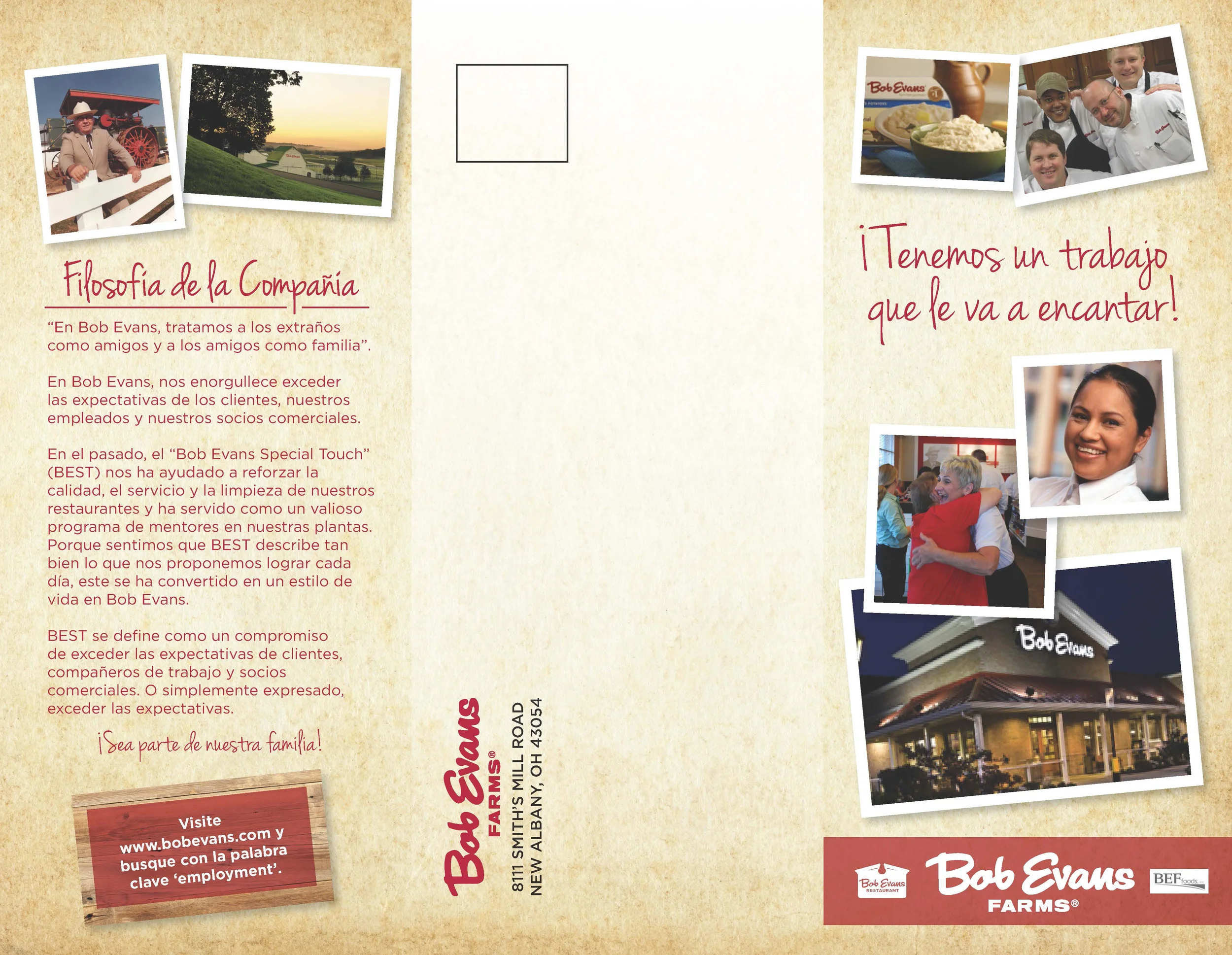 Bob Evans Spanish Recruitment Brochure