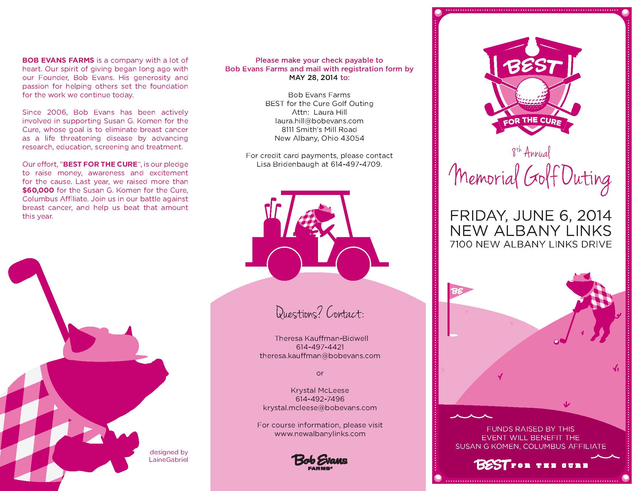Bob Evans BEST for the Cure Brochure