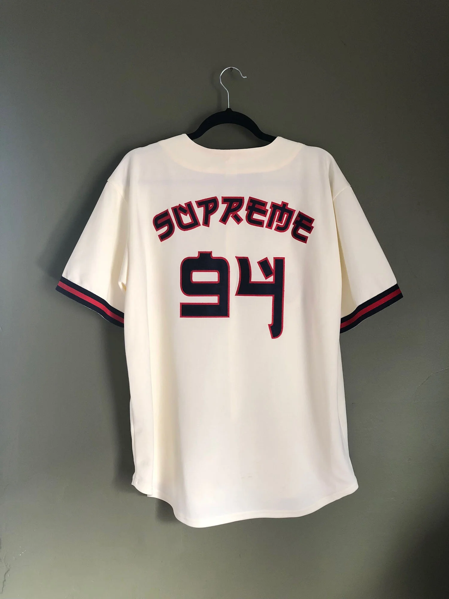 supreme red rum jersey