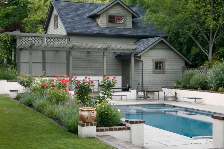poolside landscaping