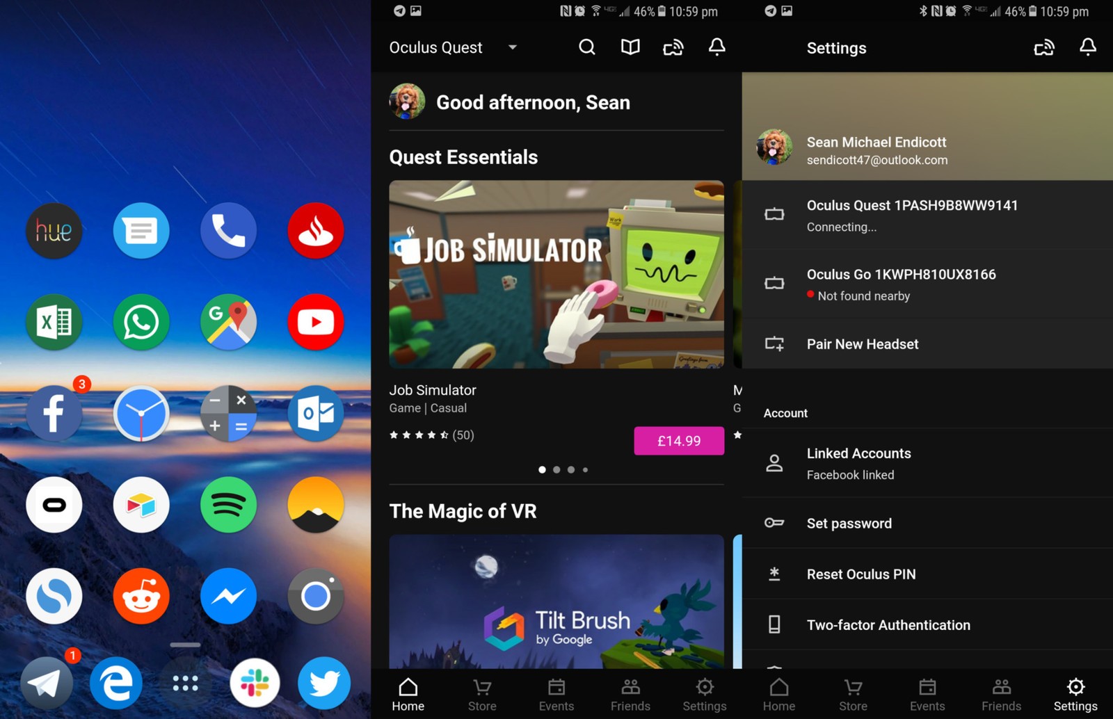 Oculus quest 2024 dark mode