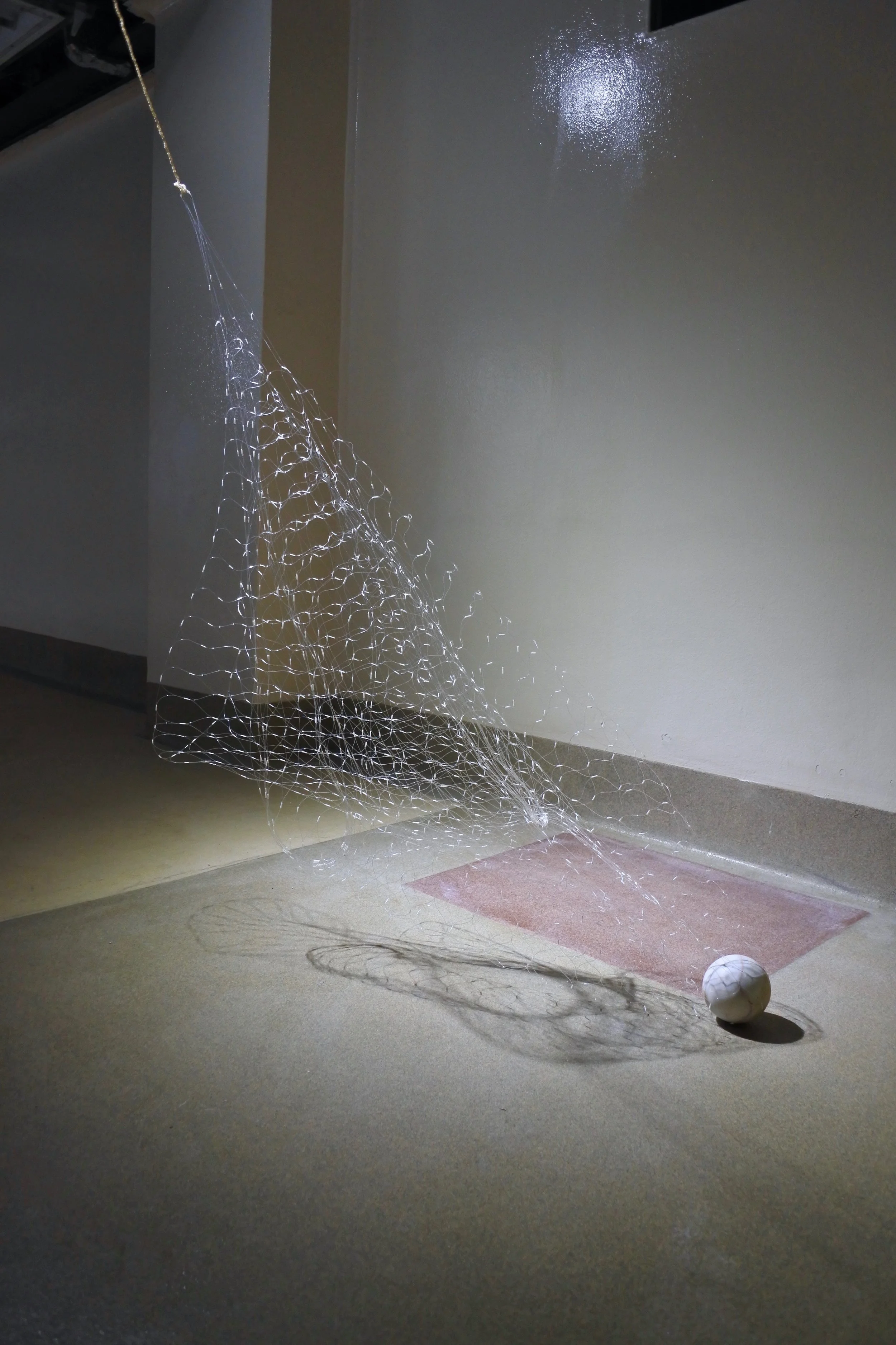 Snare Trap installation at Re: Art Show , Pfizer Pharmaceutical Factory, Brooklyn, NY July 2017