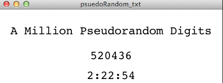 Screenshot of the app running