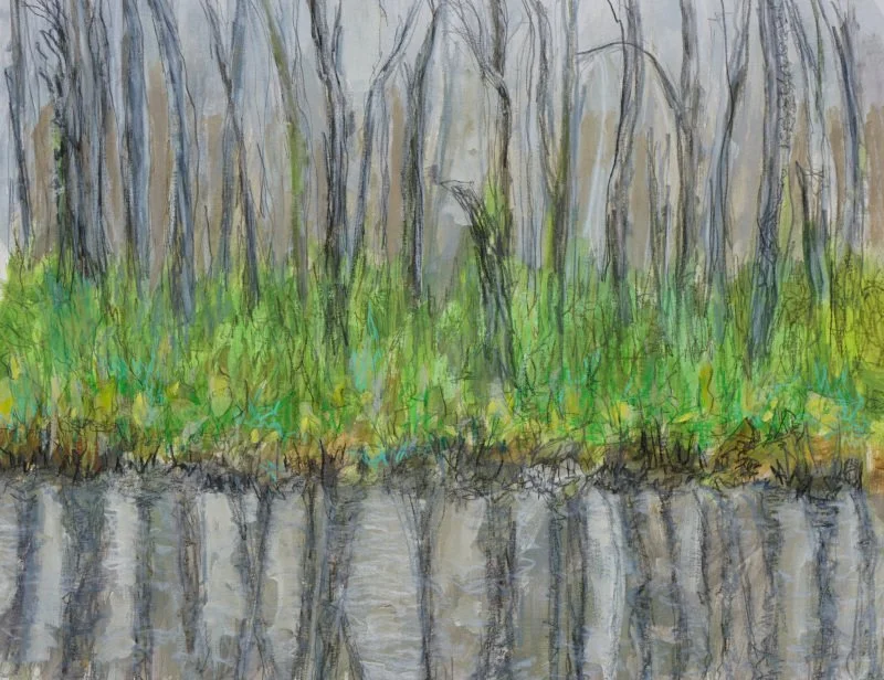 Spry Lake Road - Oliphant. Mixed Media on paper