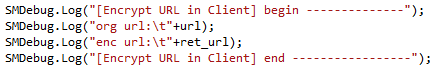 Client logs plaintext and encrypted text