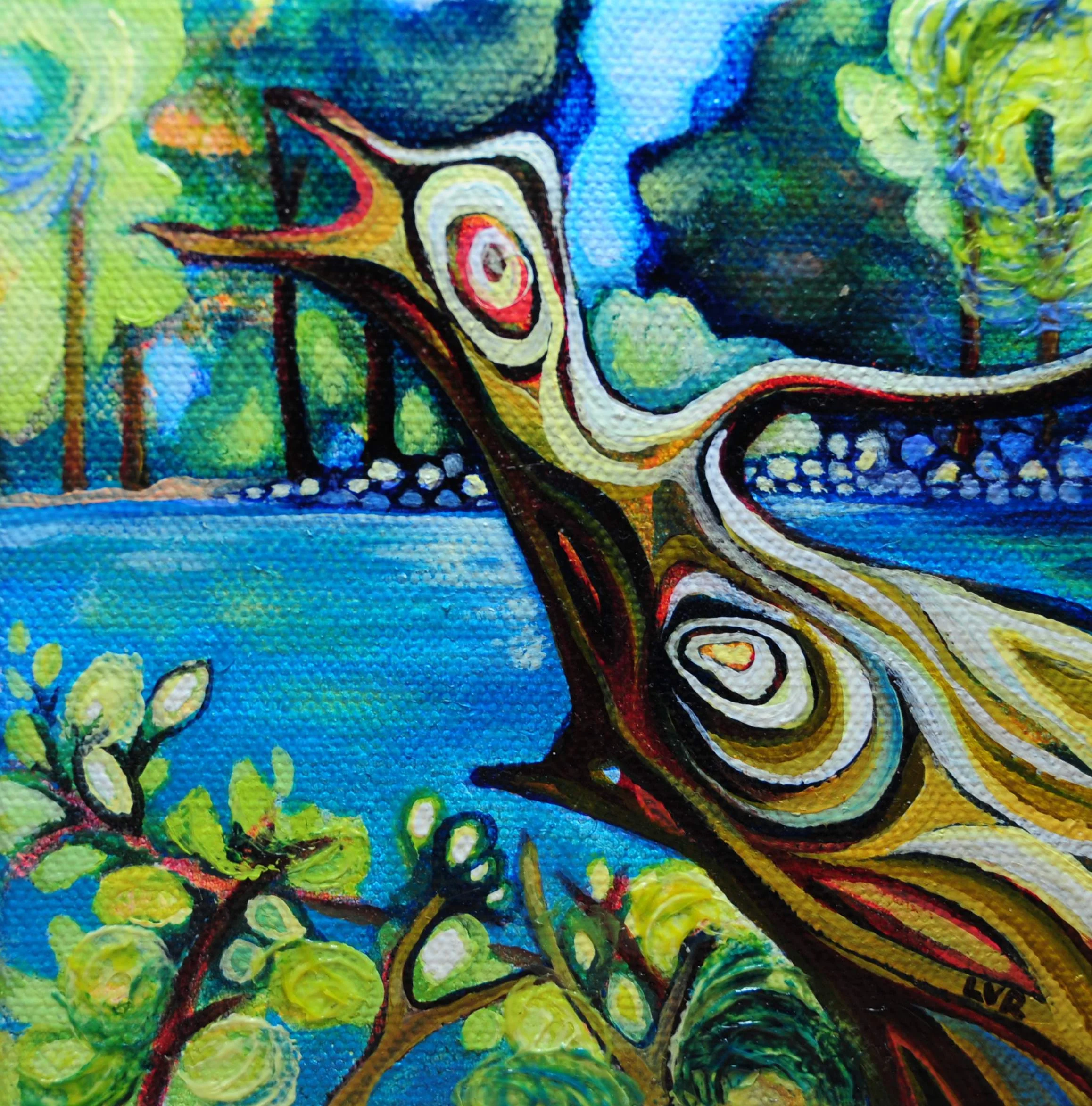 Edges of Enchantment oil on canvas 5" x 5" SOLD