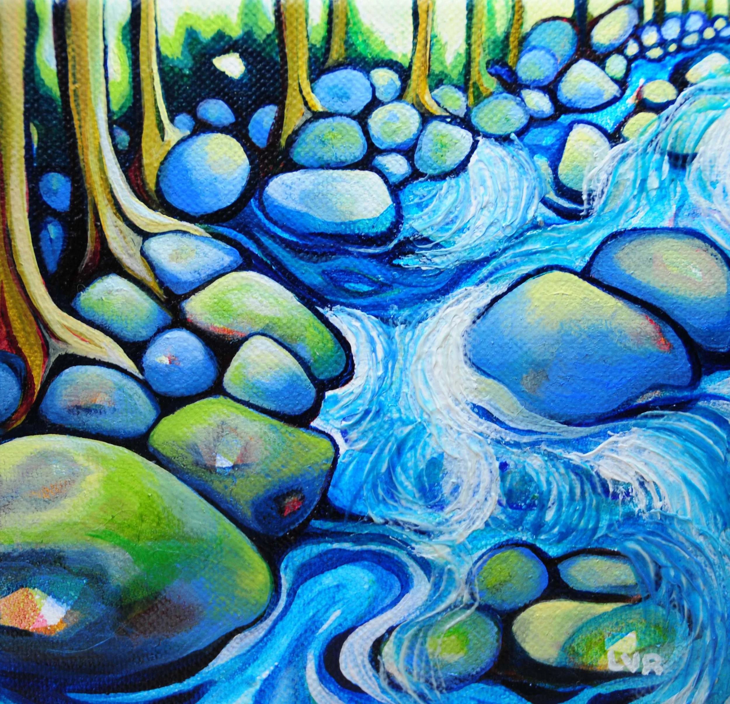 Emerging Effervescence oil on canvas 6" x 6" SOLD
