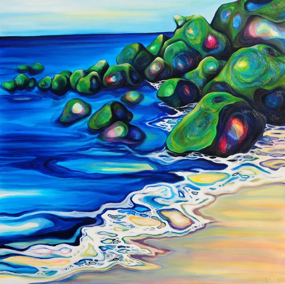 Captivating Cove oil on canvas 48"x 48"