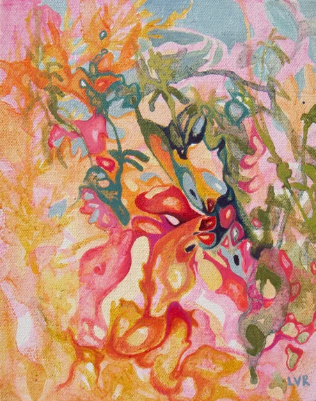 Kaleidoscopic Poplar oil on canvas 10" x 8"