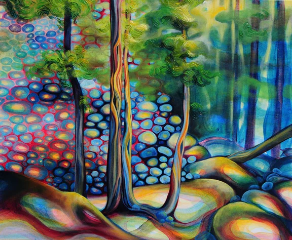 Serene Scene oil on canvas 20" x 24" SOLD