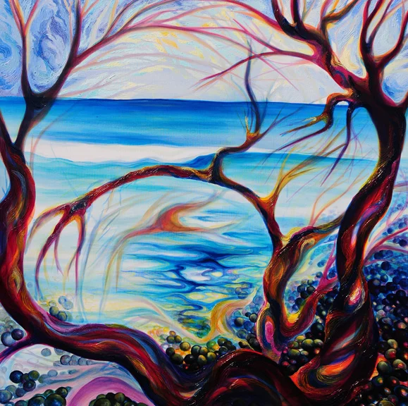 Pelada Point Path oil on canvas 48" x 48"