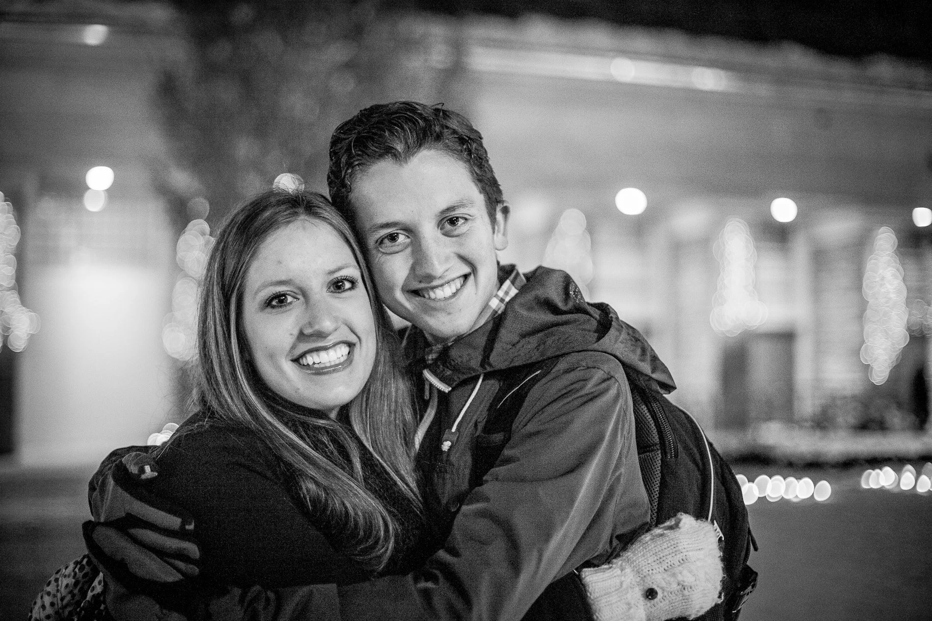 During our freshman year you could find Megan and our friends adventuring downtown SLC, taking pictures and making funny videos. This was taken during the Christmas of 2013 . 