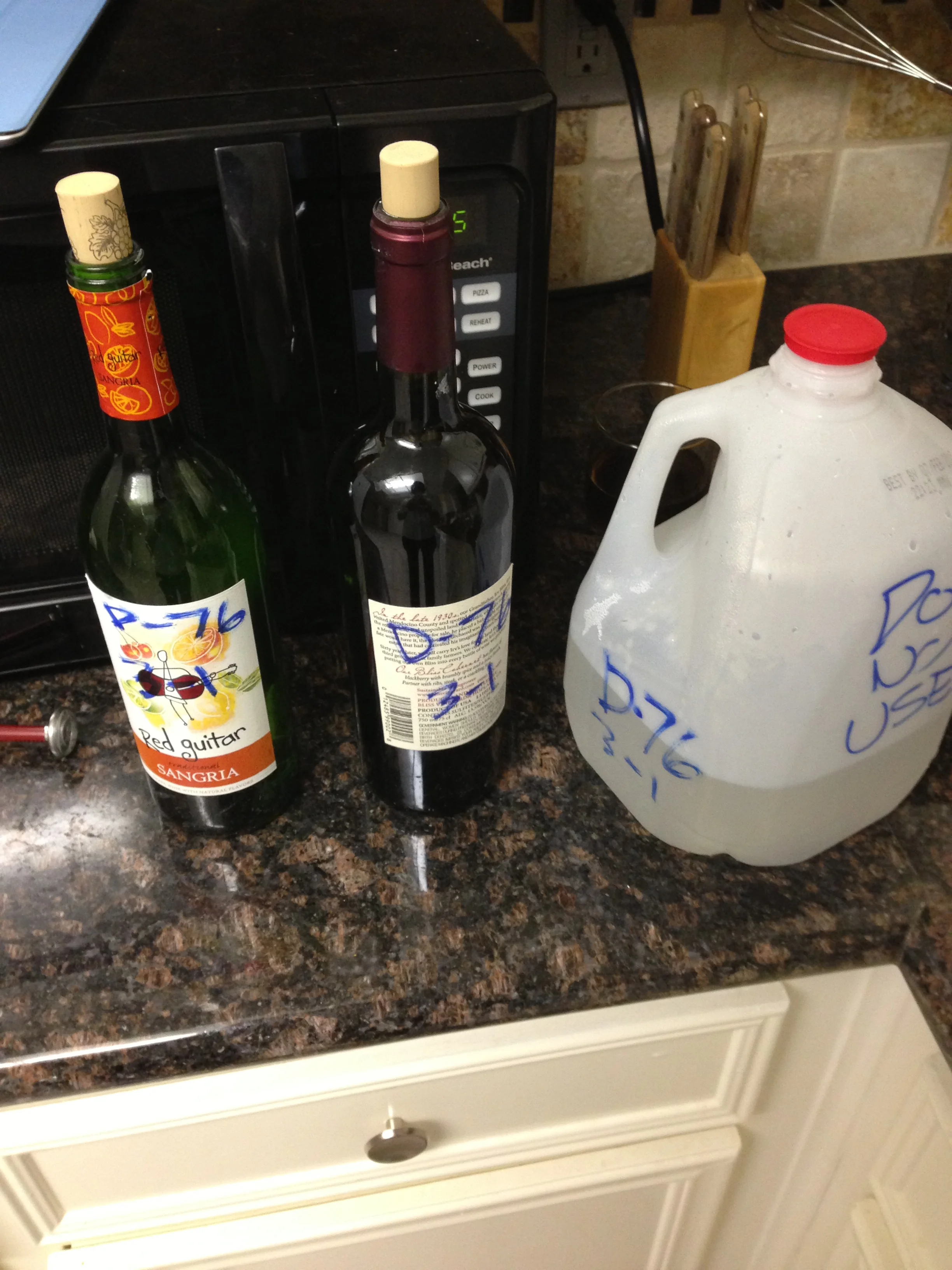 Don't forget to label your bottles!