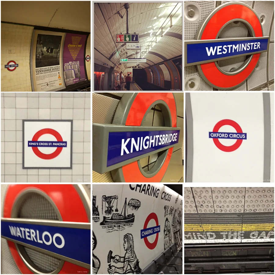 Tube signs