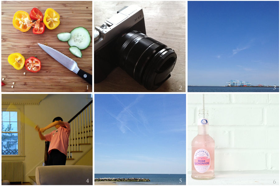 1. lunch these days | 2. new toy | 3. happy place | 4. someone's happy again | 5. also, happy place | 6. test shot