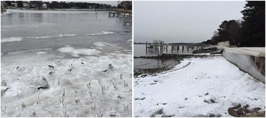 our river, frozen