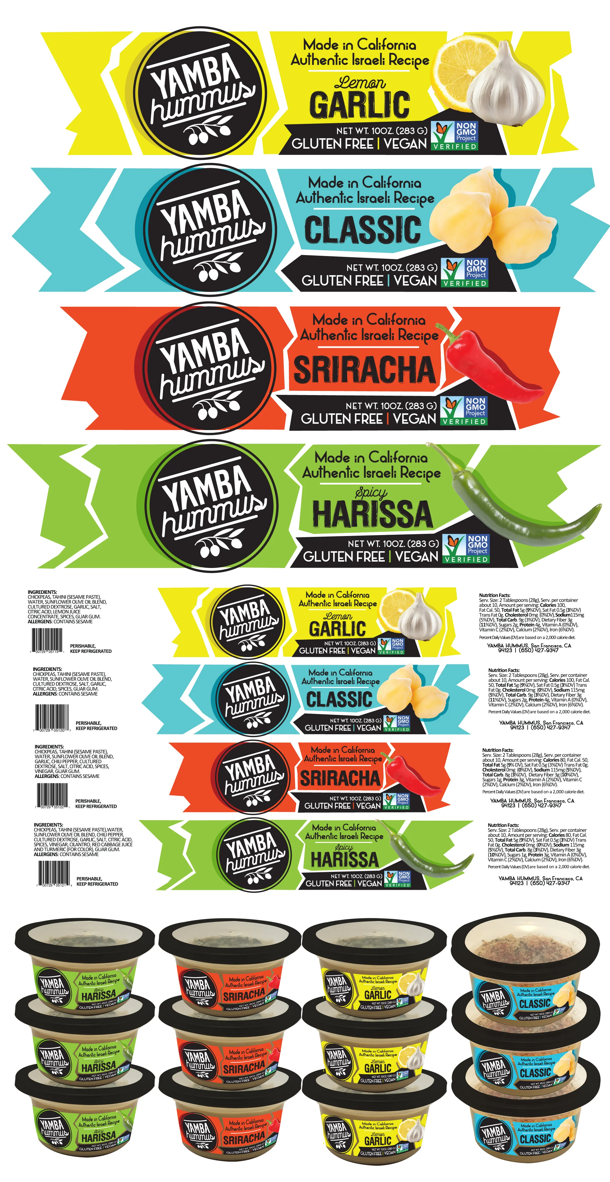 Yamba Hummus Packaging