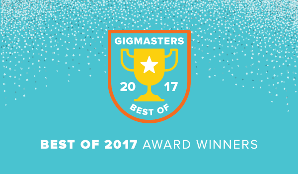 Pianist Sharon Planer receives the Gigmasters BEST OF 2017 Award..