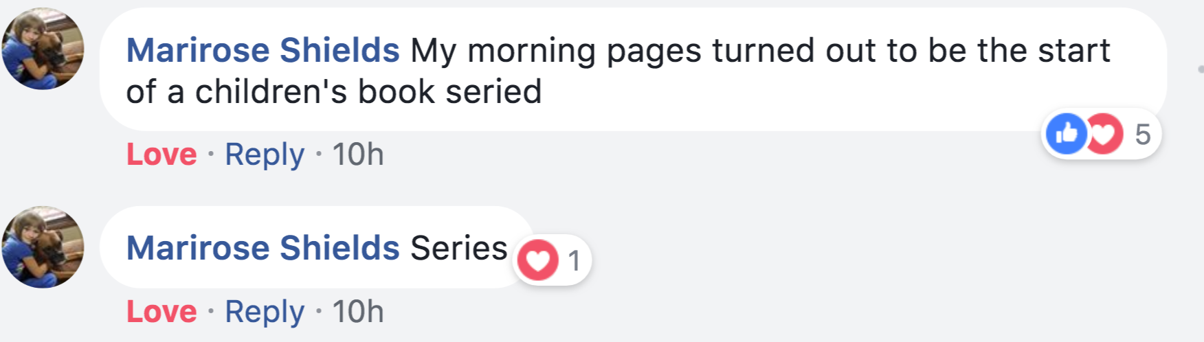 Marirose committed to daily Morning Pages as part of her decision to join The Big Idea Club. This is what happened.