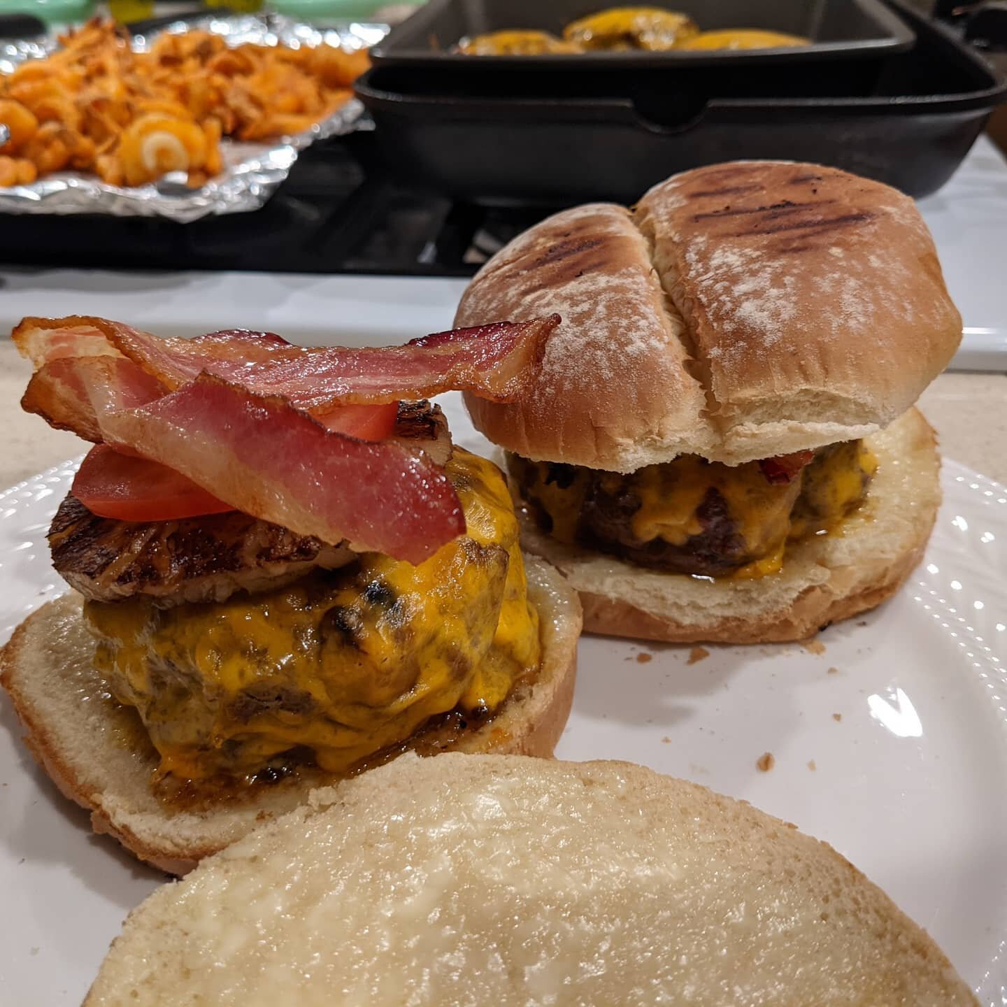 Dinner for tonight is burgers!