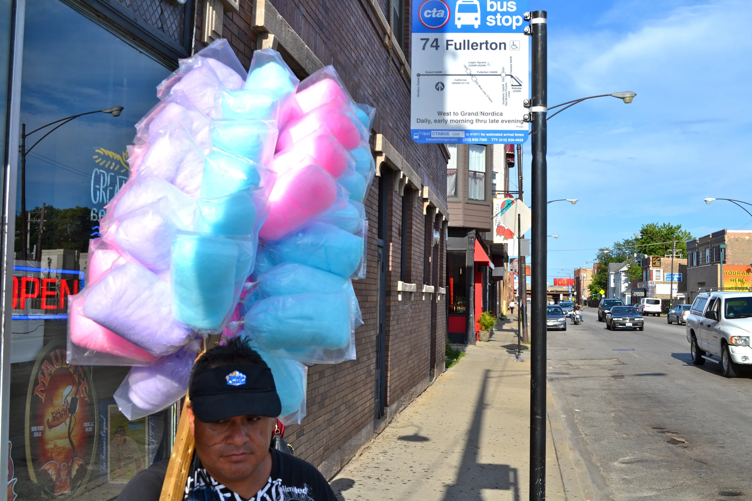 Man sells cotton candy