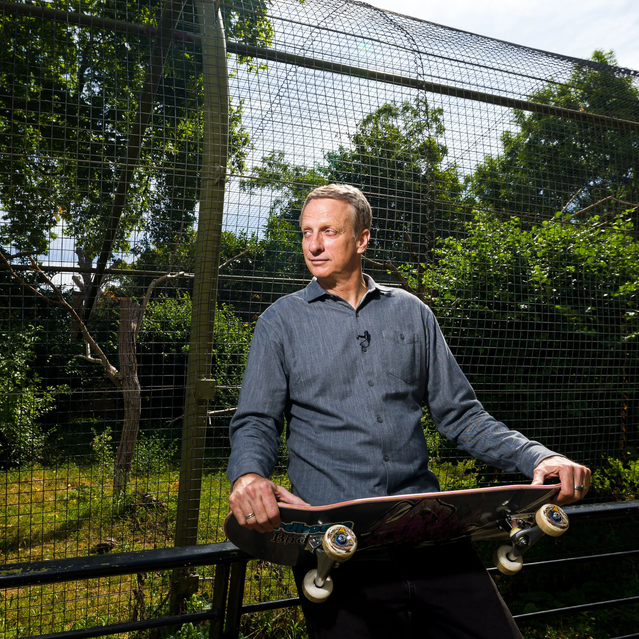 Skateboarder Tony Hawk at ZSL London Zoo