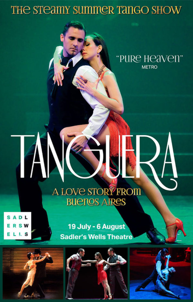 One of the posters currently around London advertising the show at Sadler's Wells . 