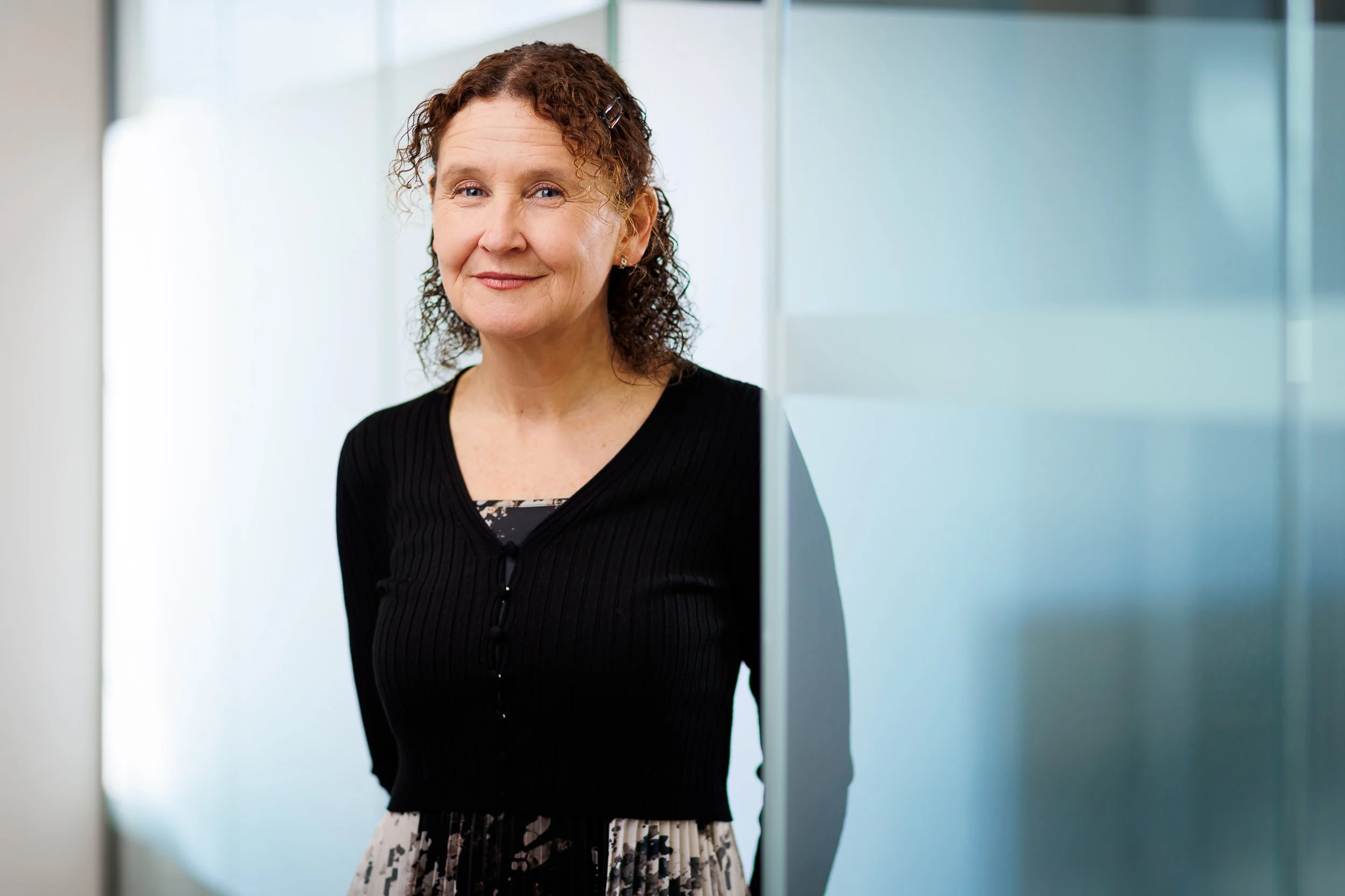 Portrait of a businesswoman in an open plan office