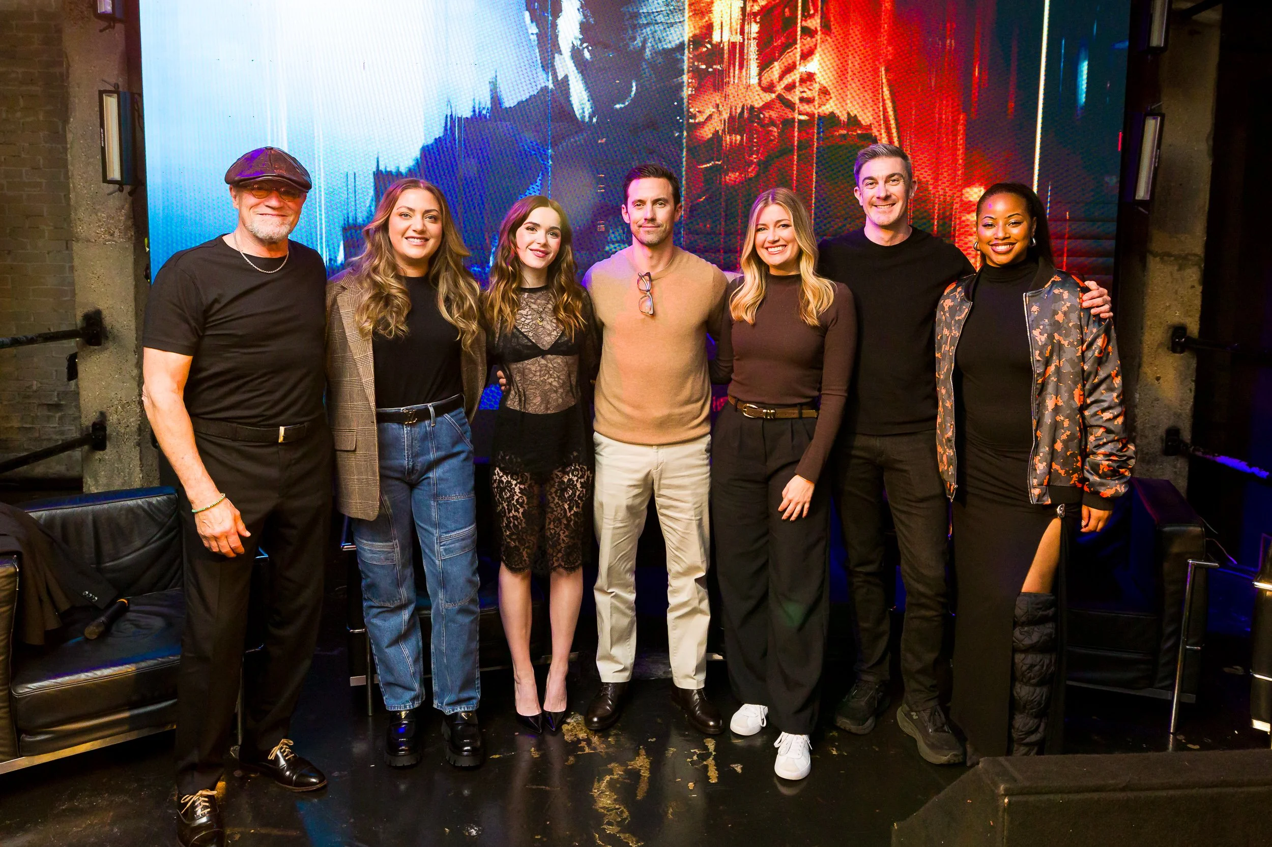 Team photo of actors and developers for the new Call of Duty game